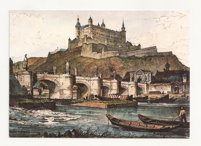 SG2-Carte Postala-Germania-Wurzburg, um 1835. necirculata