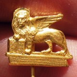 I.171 INSIGNA ITALIA VENEZIA STICKPIN LEU SAN MARCO h16mm MINIATURA