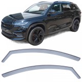 Deflector de vant, protectie &icirc;mpotriva ploii, protectie &icirc;mpotriva vantului, negru fum pentru Skoda Kodiaq din 16 Performance AutoTuning