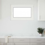 vidaXL Fereastra de subsol &bdquo;RISOR&rdquo; 90x60 cm Ptrn DIN Dreapta Alb