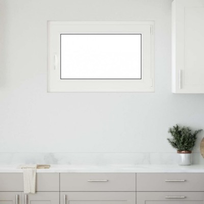 Fereastră de subsol &amp;bdquo;RISOR&amp;rdquo; 90x70 cm oscilo-batantă DIN dreapta, albă foto
