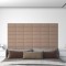 vidaXL Panouri de perete 12 buc. cappuccino 30x15 cm piele eco 0,54 m&sup2;