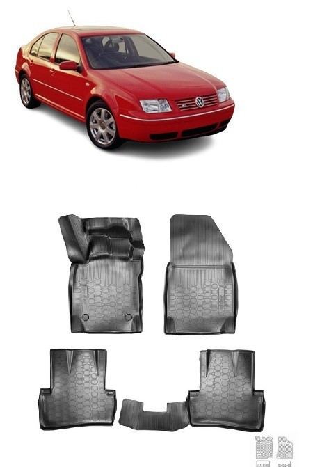 Covorase cauciuc stil tavita VW Bora 1998-2005