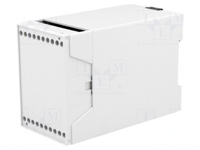 Carcasă pentru șină DIN ABS gri IP20 109x55x75mm foto