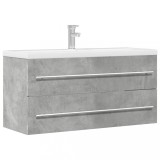 vidaXL Dulap de chiuvetă, gri beton, 100x38,5x48 cm, PAL