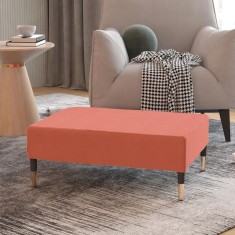 vidaXL Taburet, roz, 78x56x32 cm, catifea foto