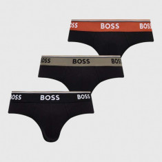 BOSS slip 3-pack barbati, culoarea negru