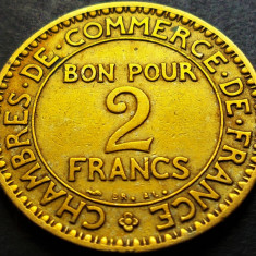 Moneda istorica (BUN PENTRU) 2 FRANCI - FRANTA, anul 1924 * cod 454 A