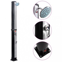 vidaXL Duș solar de exterior cu cap de duș și robinet, 40 L 92391