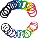 Set de Elastice Par Colorate pentru Copii &ndash; Subtiri &amp; Groase, CMCLASS