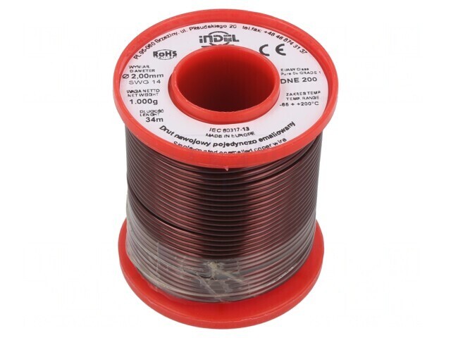 S&acirc;rmă Emailată 2mm 1kg Cu 65-200&deg;C