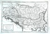 Hartă veche DACIA din anii 1700 - Document orginal