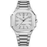 Ceas Barbati Pagani YS019 Argintiu-Alb , Design Business, Functii Multiple, Afisaj Luminos, Rezistent la Apa 5ATM