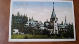 Carte posta, Sinaia Castelul Peles, 1921
