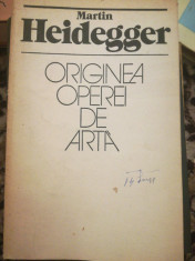 Originea operei de arta, Martin Heidegger foto