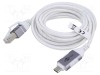 Cablu USB 3.1 RJ45 - USB C, 3m, Alb Gri - Goobay