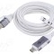 Cablu USB 3.1 RJ45 - USB C, 3m, Alb Gri - Goobay