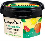 Scrub pentru Corp cu Ulei de Portocale, Grapefruit si Menta cu Sare de Mare Berrisimo 400 grame Beauty Jar