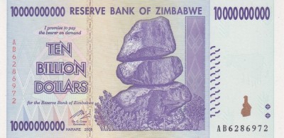 Bancnota Zimbabwe 10.000.000.000 Dolari 2008 - P85 UNC ( vezi descriere ) foto