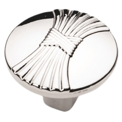 Buton pentru mobila din metal, cu model, OZS-1081, crom foto
