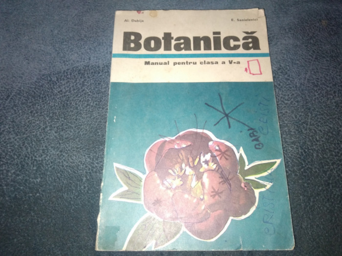 BOTANICA MANUAL PENTRU CLASA A V A 1978