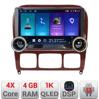 Navigatie Mercedes Clasa S 1998-2005 Kit-220 Edotec 4+64 10.5 inch Incell 1K android Wifi 5Ghz gps internet CarStore Technology