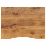Blat birou cu decupaj curbat 100x80x2,5cm lemn masiv mango brut