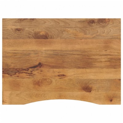 vidaXL Blat birou cu decupaj curbat 100x80x2,5cm lemn masiv mango brut 370220 foto