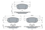 BOSCH 0 986 460 018 set placute frana,frana disc