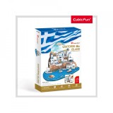 Cumpara ieftin PUZZLE 3D INSULA SANTORINI (NIVEL COMPLEX 129 PIESE), CubicFun