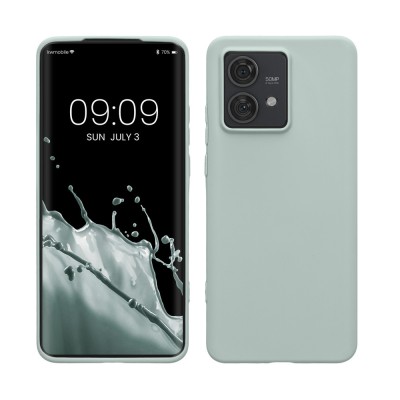 Husa Kwmobile pentru Motorola Edge 40 Neo, Verde deschis, Silicon, KWM000022NU004C foto