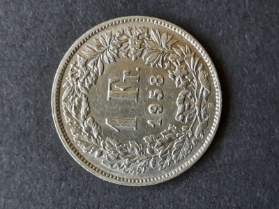 1 Franc 1958, Elvetia - B 4821 foto
