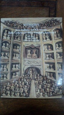 Arta italiana de sec. XX, colectia familiei Estorick, Catalog Licitatie Sothebys Milano 1995 foto