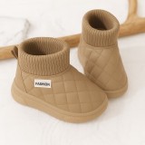 Cumpara ieftin Cizmulițe kaki pentru copii &ndash; model Fashion (Marime Disponibila: Marimea 22)