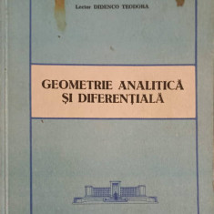 GEOMETRIE ANALITICA SI DIFERENTIALA-TEODORA DIDENCO