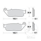 MBS Placute frana BMW C 650 GT ABS 0133 K19 - - 2012 TRW MCB598, Cod Produs: 7872310MA