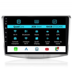 Navigatie Android Dedicata Volkswagen Passat B6, B7, CC (2005 -2015),10Inch, 2Gb Ram, 64Gb Stocare, Carplay