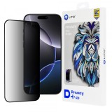Folie de protectie Ecran Privacy Lito D+ Pro pentru Apple iPhone 16 Pro Max, Sticla Securizata, Full Glue