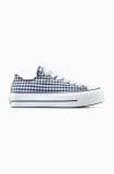 Converse tenisi Chuck Taylor All Star Lift culoarea albastru marin, A13664C