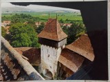 Turn Biserica din Viscri// fotografie de presa anii &#039;90-2000