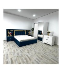 DORMITOR VEN06 ALBASTRU + COMODA