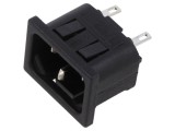Conector Alimentare AC Soclu Tată C14 Poliamidă