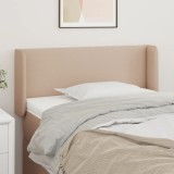 VidaXL Tăblie pat cu aripioare cappuccino 83x16x78/88 cm piele eco 3118565