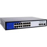 Switch PoE 16x10/100/1000 , 2x10/100/1000, 1xSFP 260W - BestNPS NPS1602G1SFPN-GS SafetyGuard Surveillance