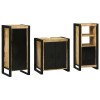VidaXL Set de mobilier pentru baie 3 pcs Maro Lemn de mango solid 3305630