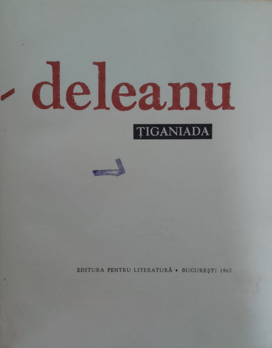 Tiganiada - I. Budai-deleanu ,558016