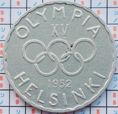 Finlanda 500 markkaa 1952 argint - Olympic Games - km 35 - A030 foto