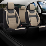 Cumpara ieftin Set huse scaune piele si textil Ford Focus III 2011-2018 Dynamic Bej