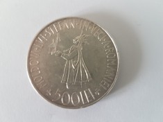 Romania 500 Lei 1941 Argint are 25 gr.Impecabila foto