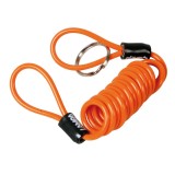 Cablu spiralat din otel Safety Reminder - 150cm - Portocaliu Garage AutoRide